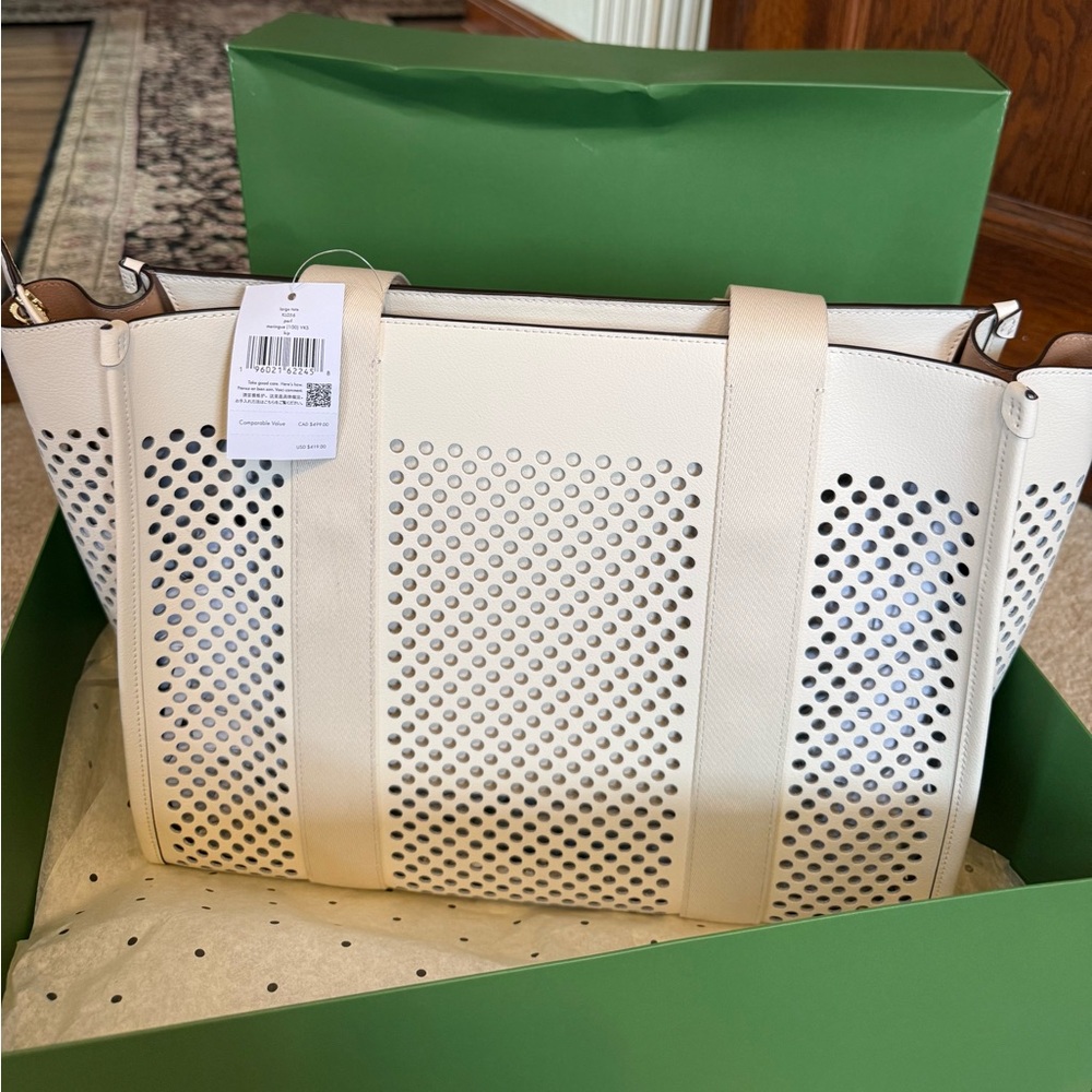 Kate Spade Kip Perforated Large Leather Tote - Picture 3 of 9